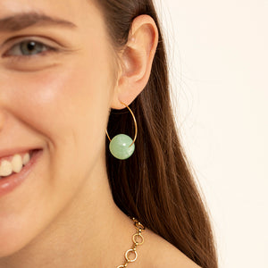 Green Monette Earrings