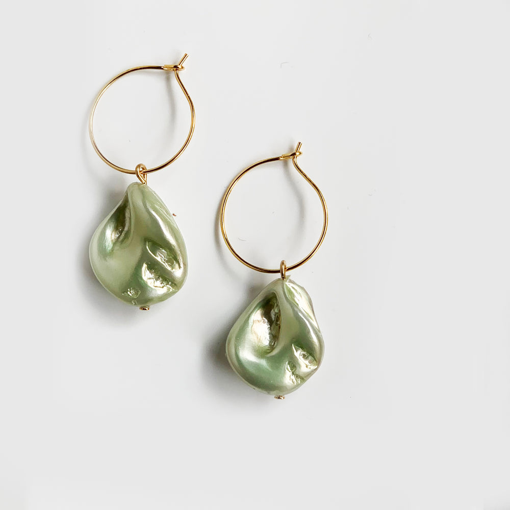 Pendientes  Perle Green