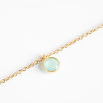 Necklace with Aquamarine Stone