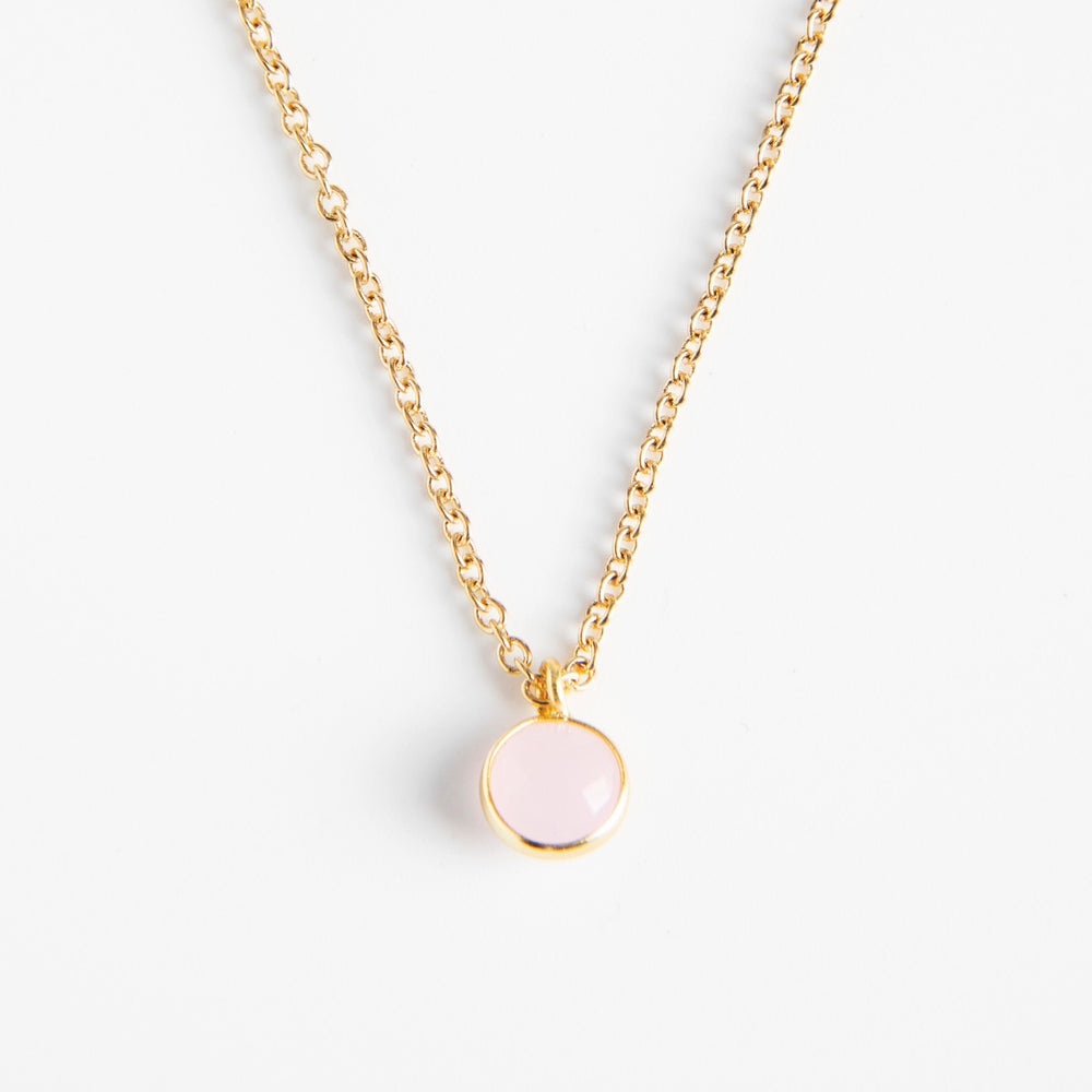 
                
                    Load image into Gallery viewer, Rose Quartz Stone Necklace
                
            