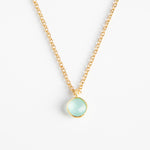 Necklace with Aquamarine Stone