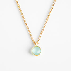 
                
                    Load image into Gallery viewer, Necklace with Aquamarine Stone
                
            