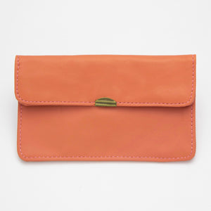 Cartera de Piel Naranja