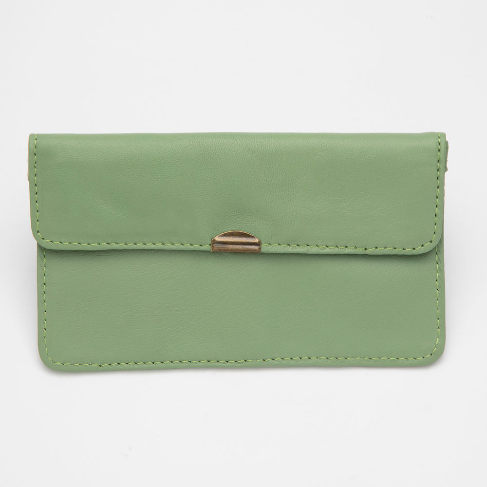 Cartera de Piel Verde Terraza