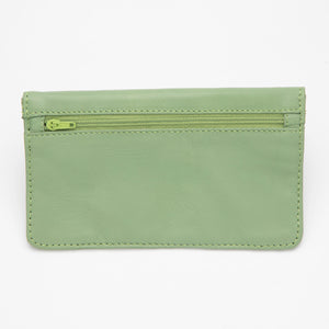 Cartera de Piel Verde Oliva
