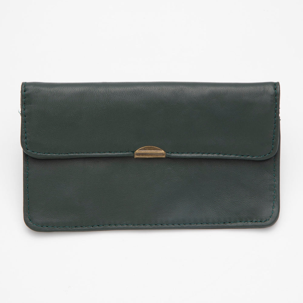 Cartera de Piel Verde Dark