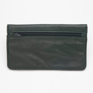Cartera de Piel Verde Dark