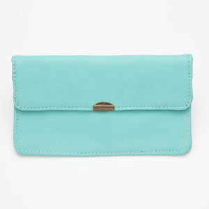 Cartera de Piel Azul Formentera