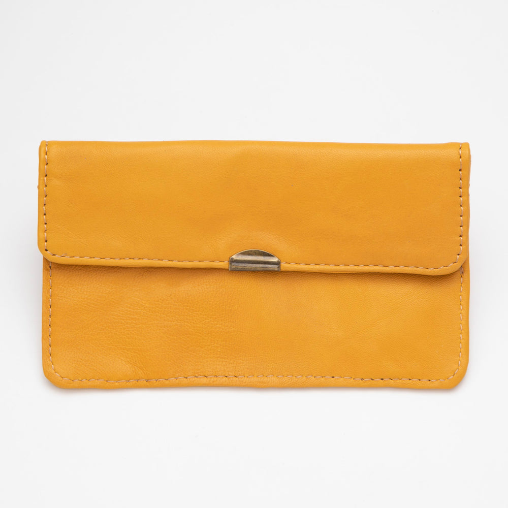 Cartera de Piel Naranja Spring