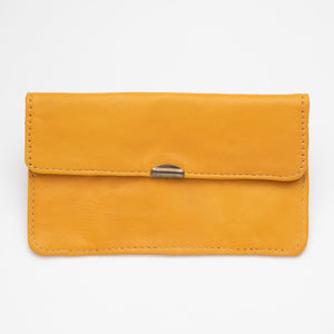 Cartera de Piel Naranja Spring