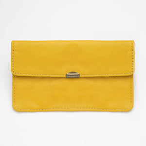 Cartera de Piel Amarillo Sun