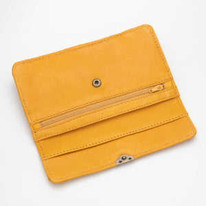 Cartera de Piel Naranja Spring