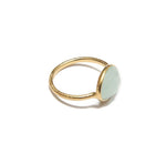 Anillo Piedra Verde Aguamarina