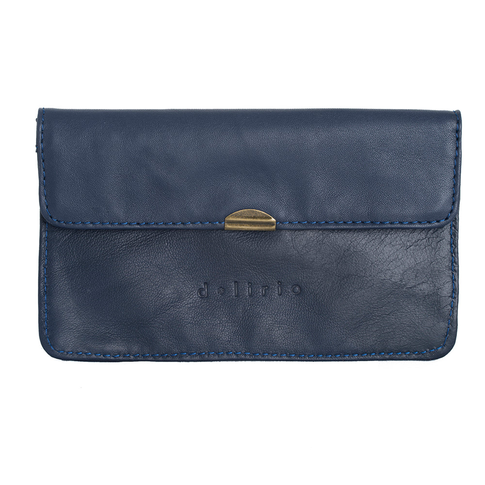 Dark Blue Leather Wallet