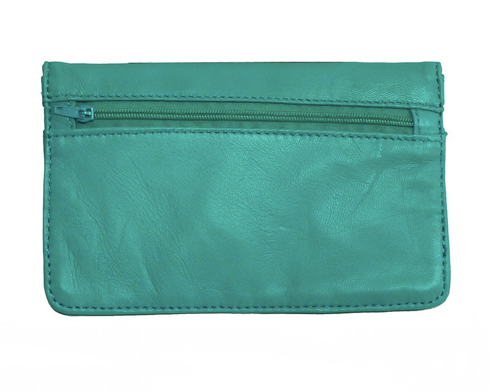 Turquoise Leather Wallet