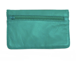 Turquoise Leather Wallet