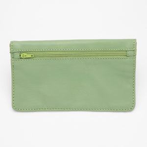 Cartera de Piel Verde Terraza