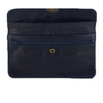 Navy blue leather wallet