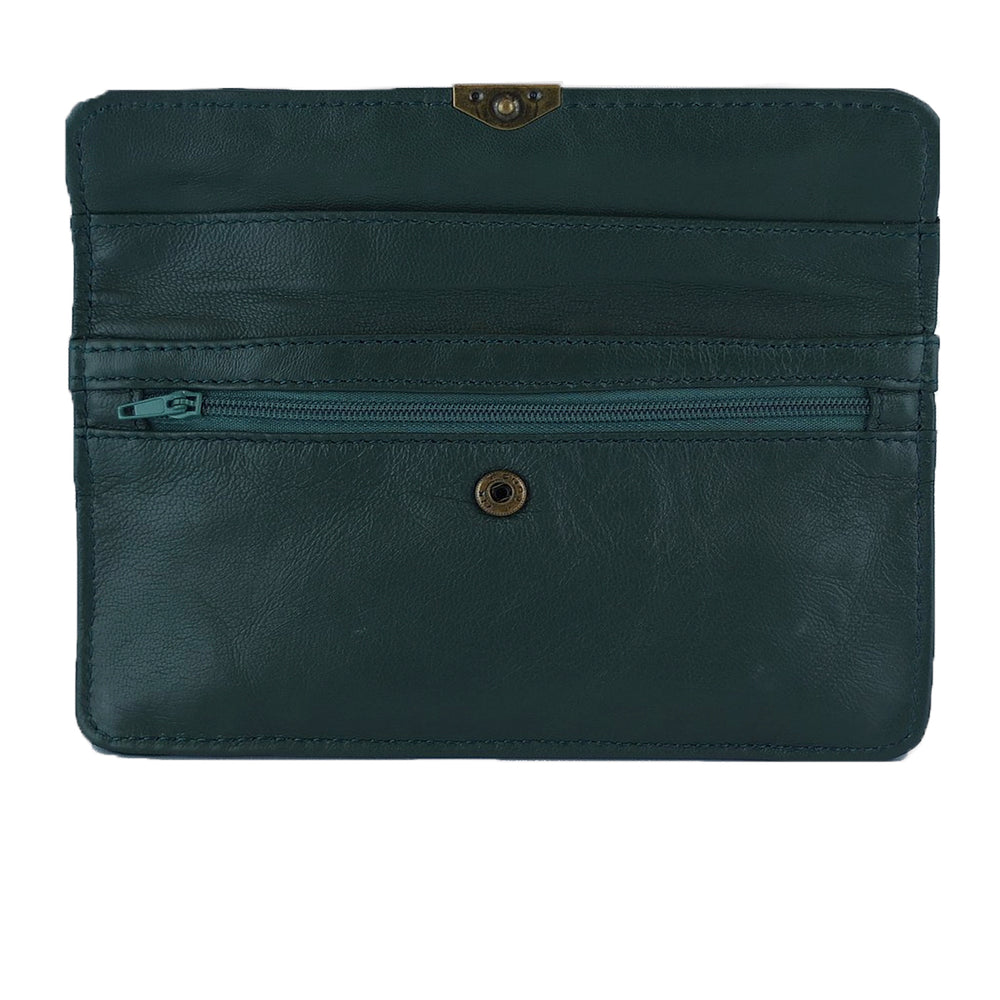 Dark Green Leather Wallet