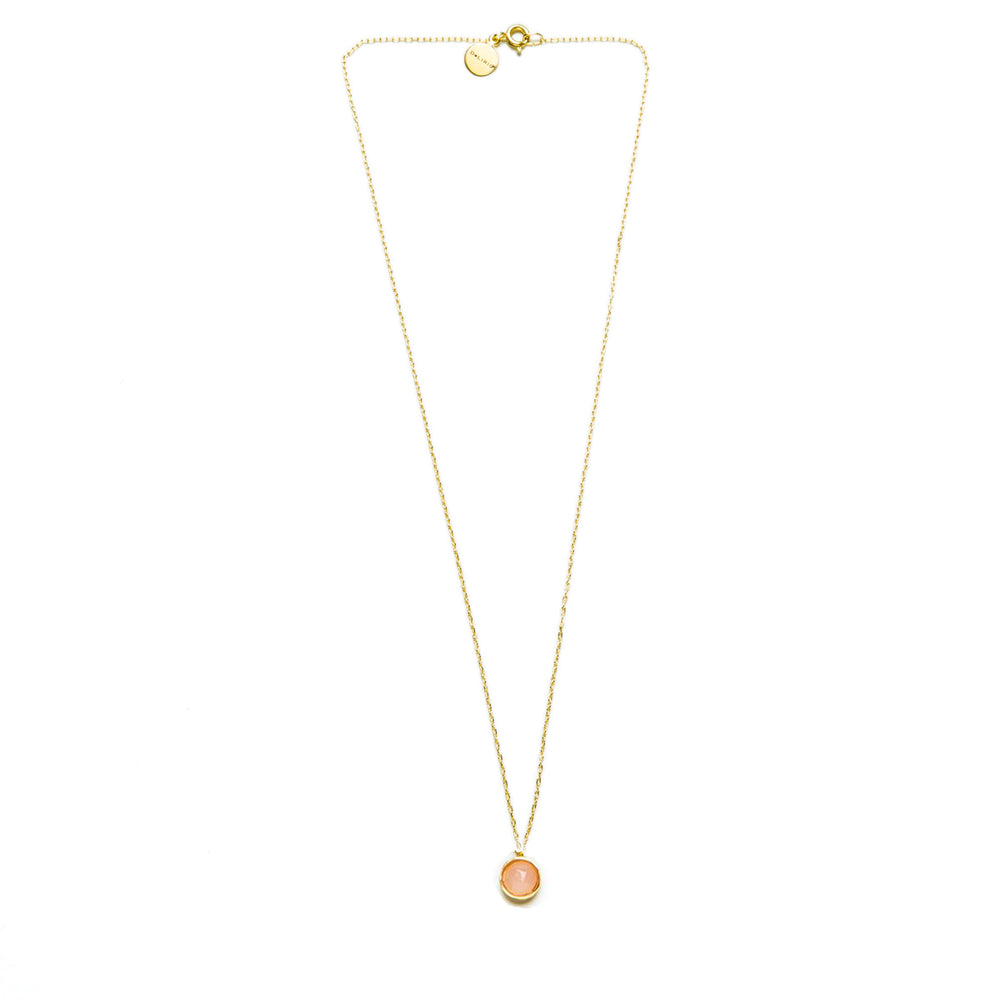 Collar con Piedra Cuarzo Rosa