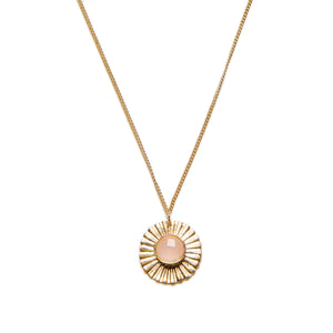 Sun Stone Rose Quartz Necklace